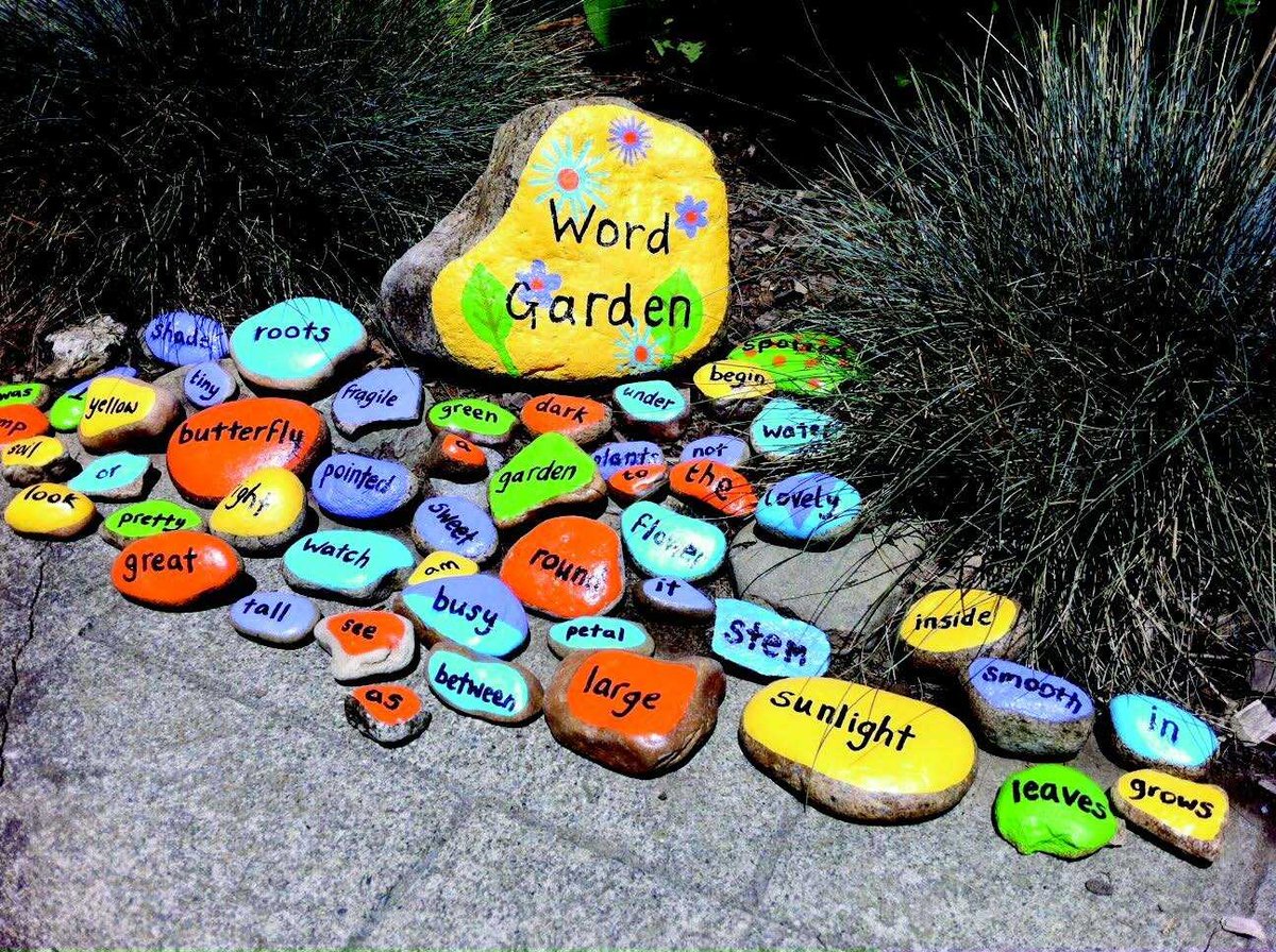 Word work in the garden