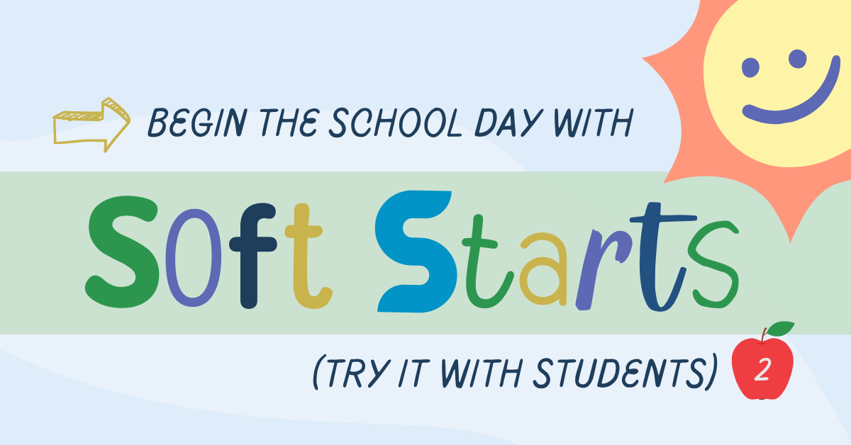 Begin the Day with Soft Starts Blog Headers Blue
