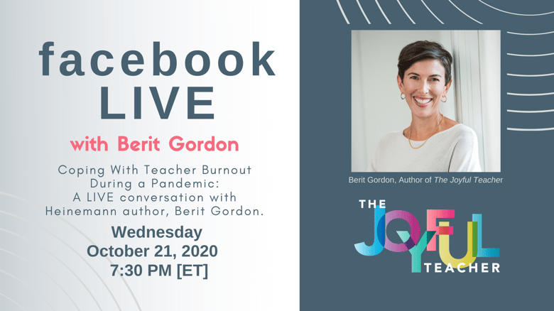 Berit Gordon FB LIVE Coping with Burnout