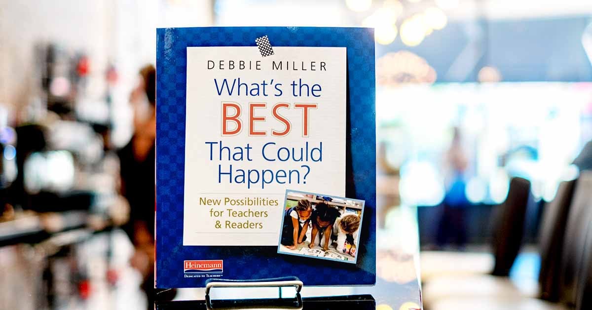 photograph showing the cover of What's The Best That Could Happen? A book by author Debbie Miller