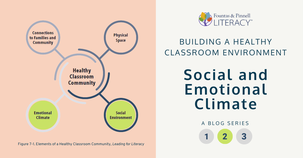 F&P building a healthy classroom environment Blog Series Header