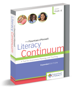 Fountas & Pinnell Literacy Continuum Book Cover