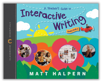 Interactive Writing by Matt Halpern Book Cover with Drop Shadow