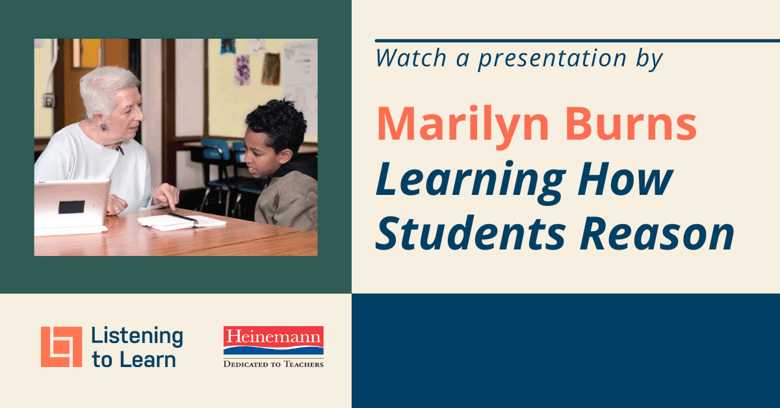 Marilyn Burns Presents a Closer Look at Listening to LearnCTR