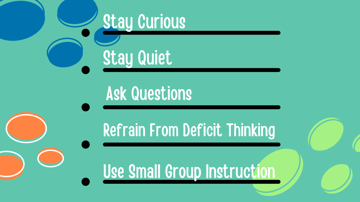 Steps to know students better