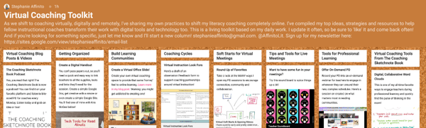 Padlet Screen Shot