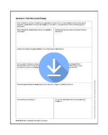 Questions That Help Guide Change PDF Minor Blog jam