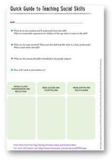 Quick Guide to Teaching Social Skills Blog Element Graphic 350 by 500