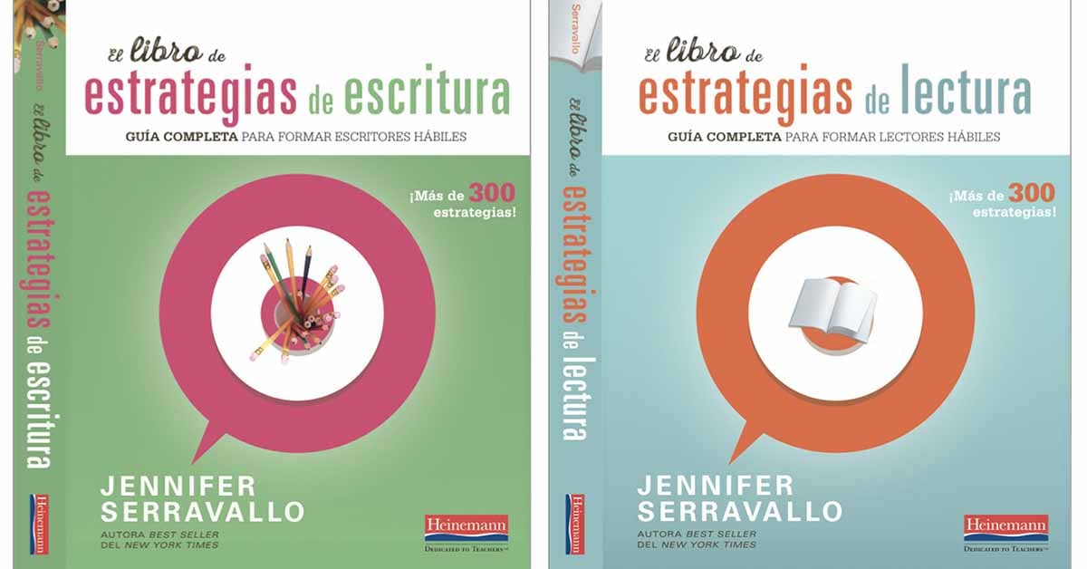 Image. Jennifer Serravallo's book The Reading Strategies Book and The Writing Strategies Book in Spanish. 