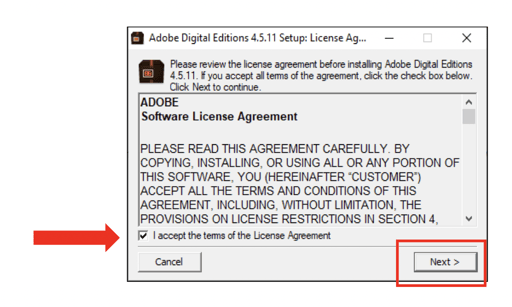 Adobe Digital Editions instructions 01