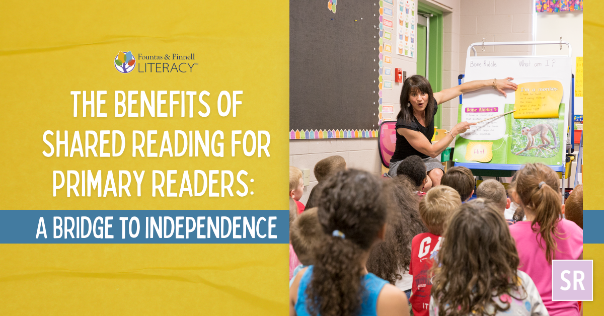 The Benefits of Shared Reading for Primary Readers A Bridge to independence. Teacher reading aloud to children on floor
