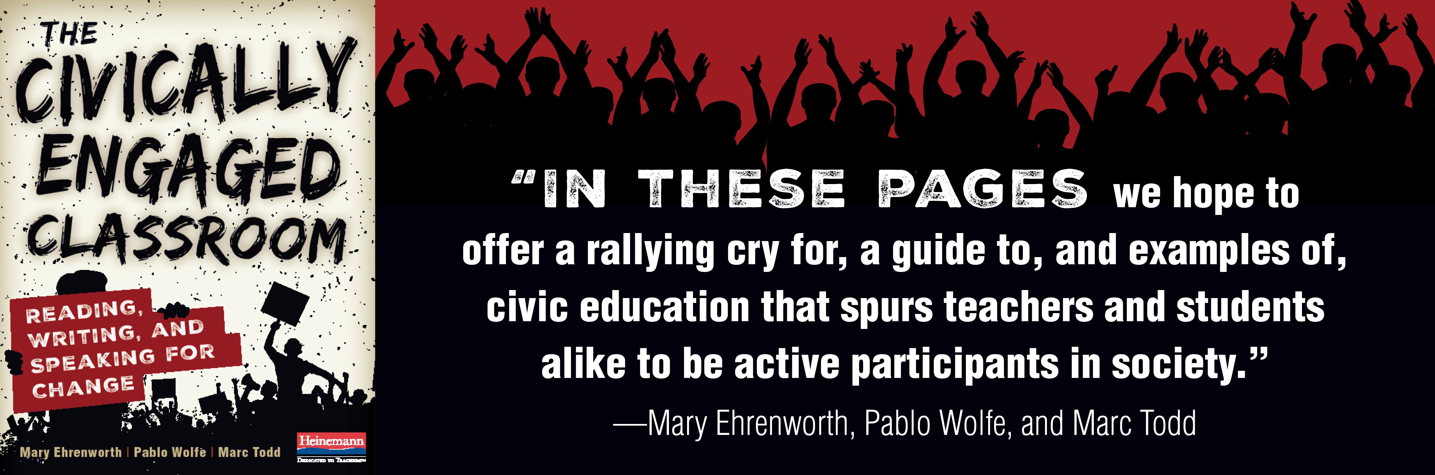 The Civically Engaged Classroom Quote Graphic