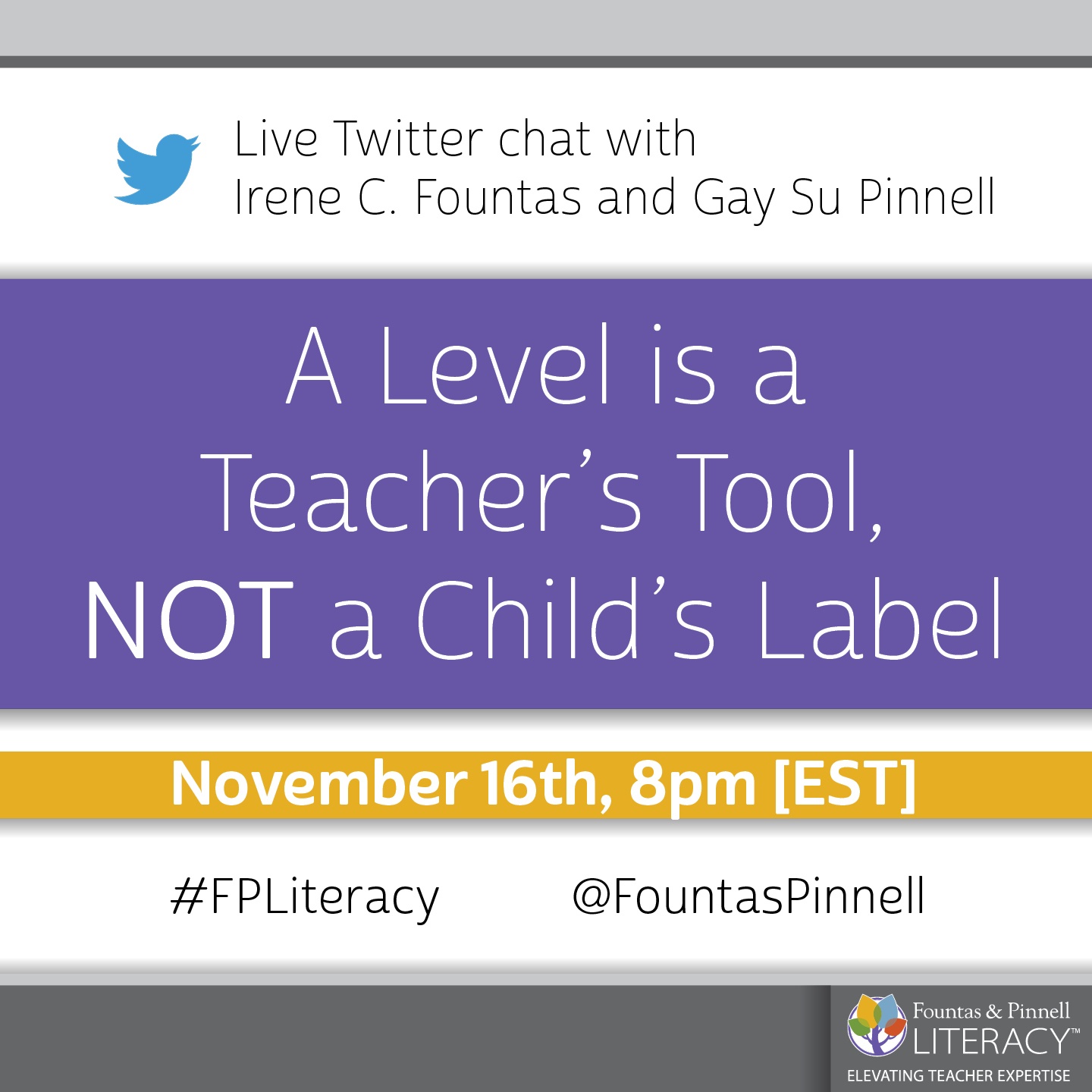 Twitter Chat - Level is a Teacher's Tool-1